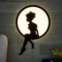 Graceful Angel Backlit Wooden Wall Decor with LED Night Light