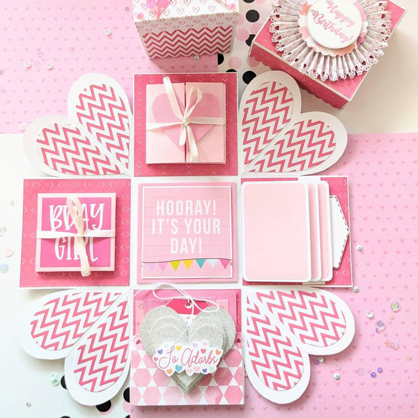 Blush Pink Explosion Box - Gifty