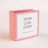 Mini scrapbook album - Our love story