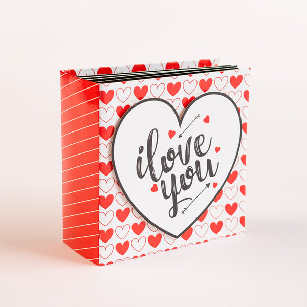 Mini scrapbook album - I love you