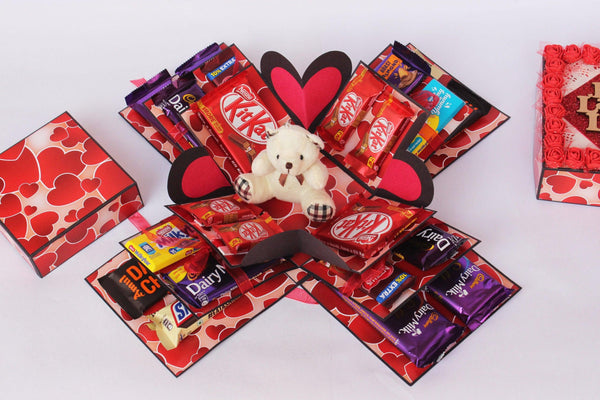 Teddy Chocolate Explosion Box - Gifty