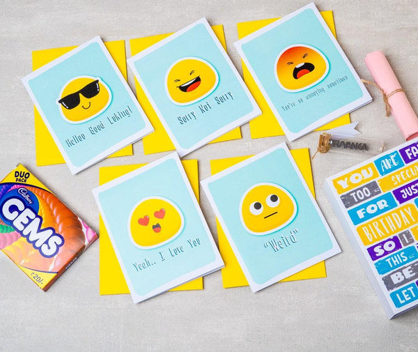 Emoji Cards in a Mail Box - Gifty