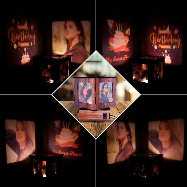Rotating Photo Shadow Box (Customised) - Gifty