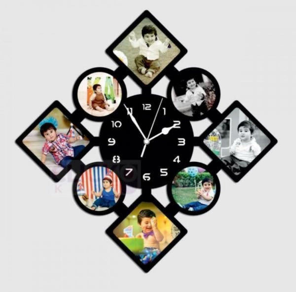Wall Clock (Personalised - 8 photos) - Gifty