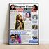 Personalized newspaper frame